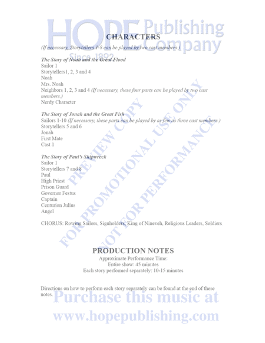 Sailor's Bible Children's Choir scores gallery preview page 5