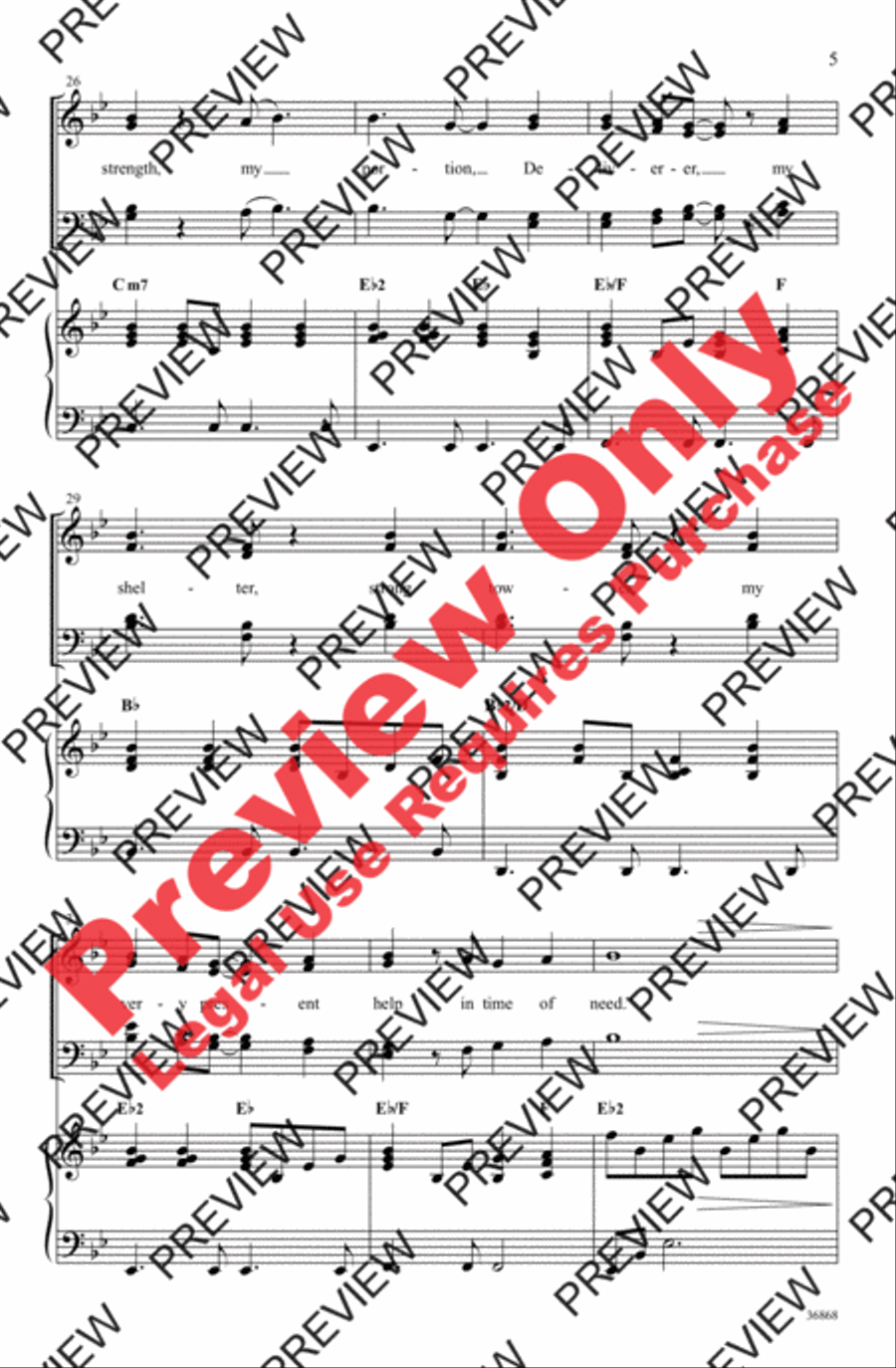 Made Me Glad 4-Part scores gallery preview page 5