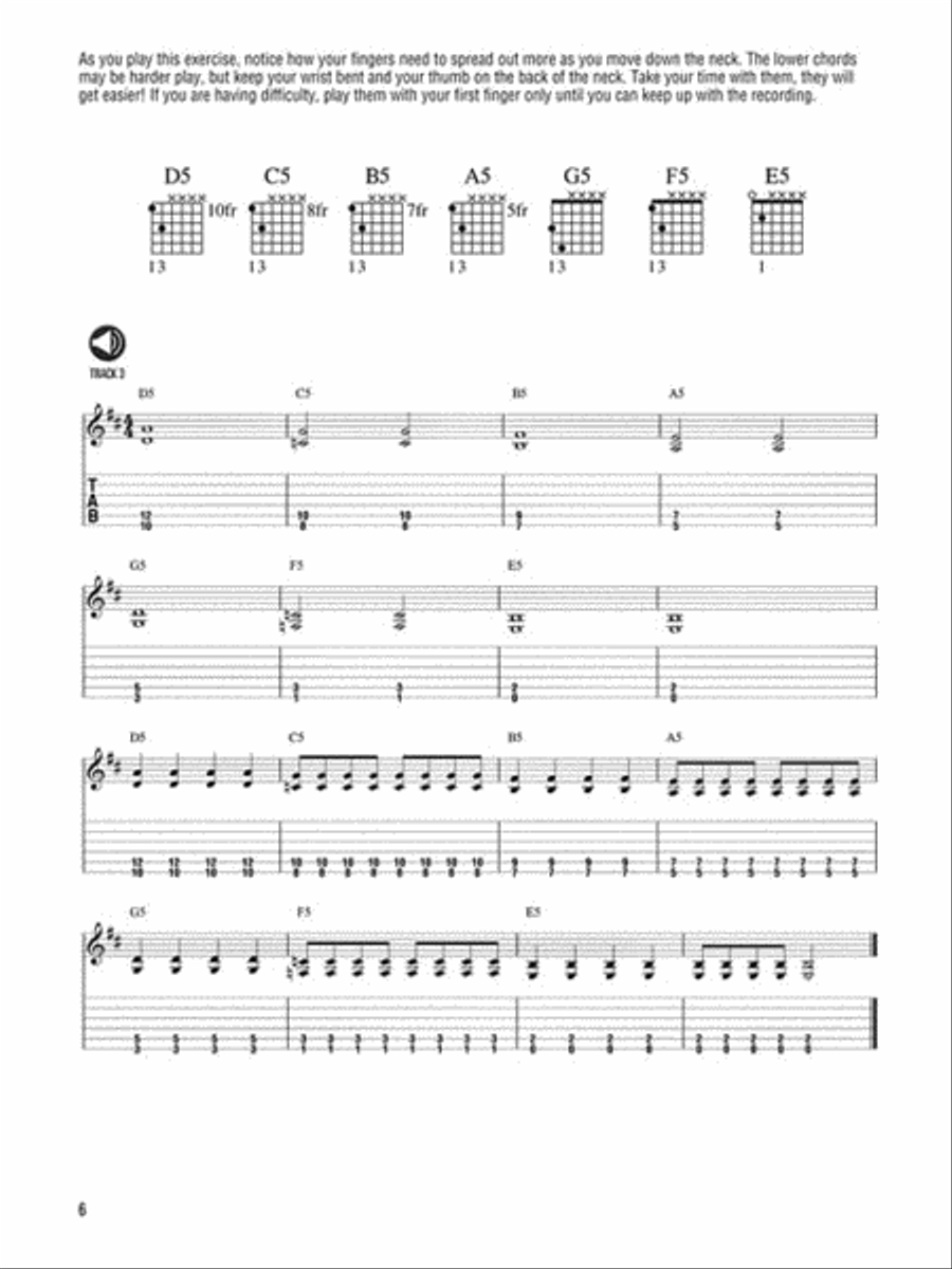Power Chords Guitar Tablature scores gallery preview page 5