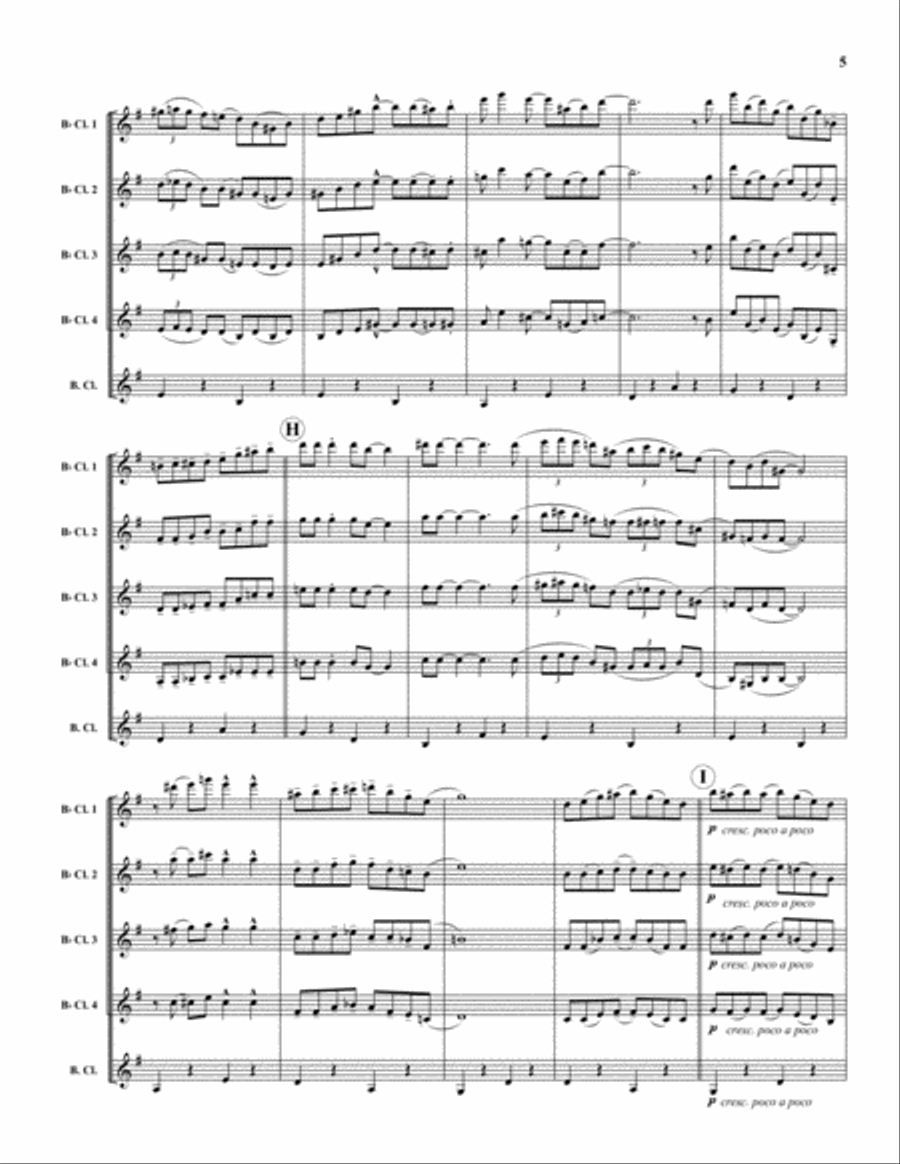 Clarinet Marmalade Clarinet Marmalade Large Ensemble scores gallery preview page 5