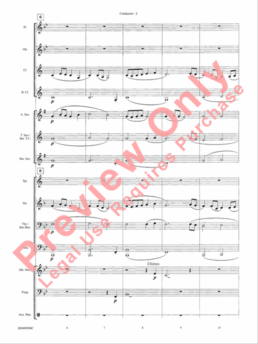 In the Wake of Spring Concert Band scores gallery preview page 5