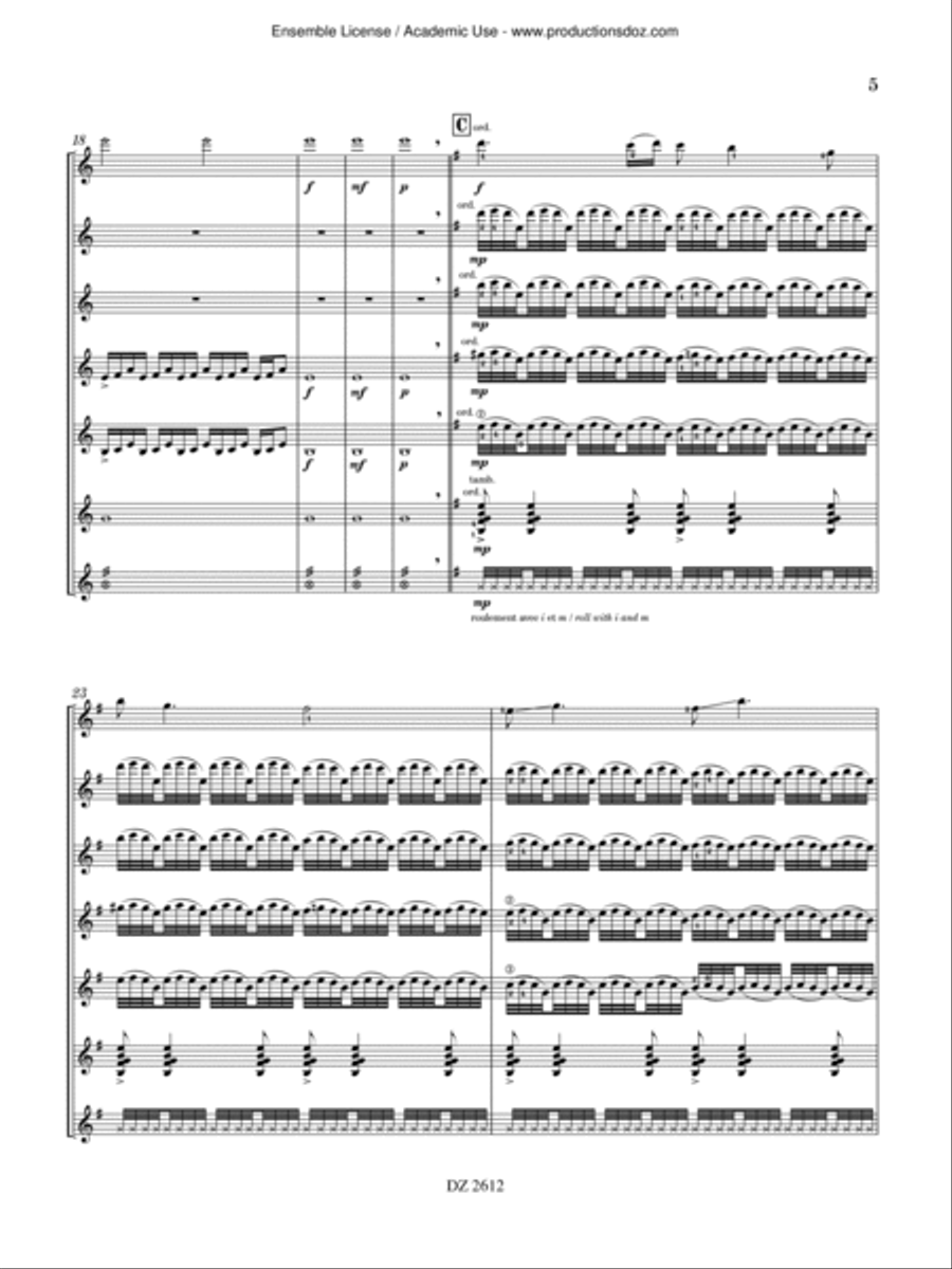 Effets mer Effets mer Classical Guitar scores gallery preview page 5