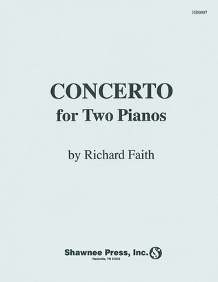 Book cover for Concerto for Two Pianos Piano Duet