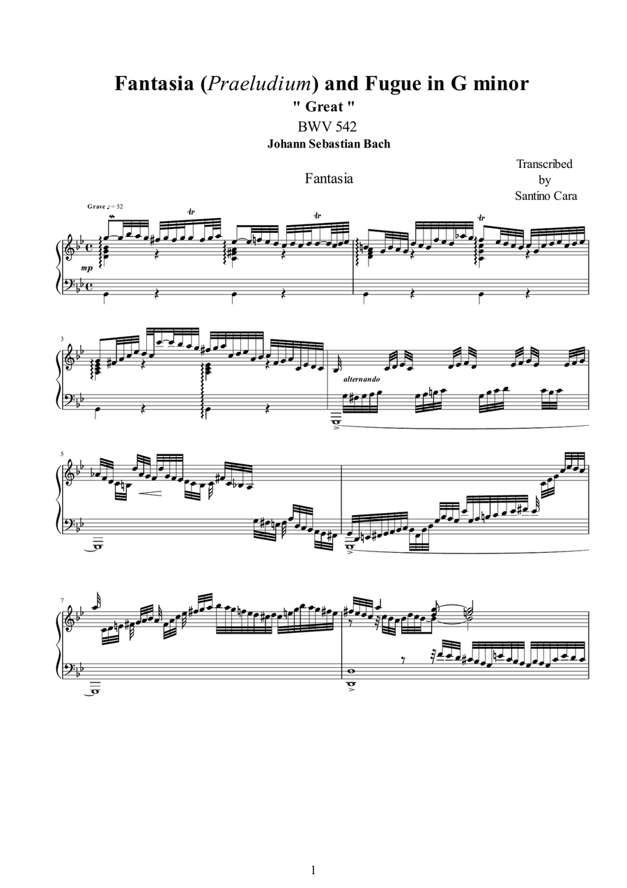 Fantasia and Fugue in G minor 