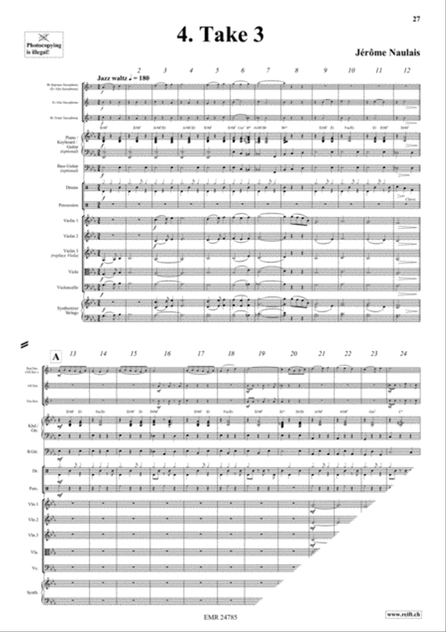 Play With Your Band Volume 4 Saxophone Ensemble scores gallery preview page 7