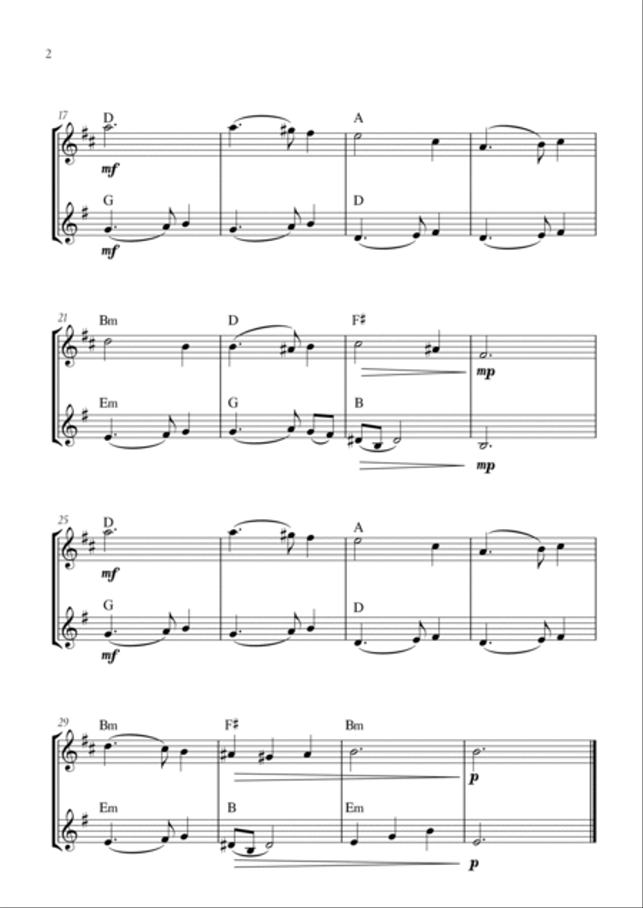 Greensleeves Brass Duet scores gallery preview page 2