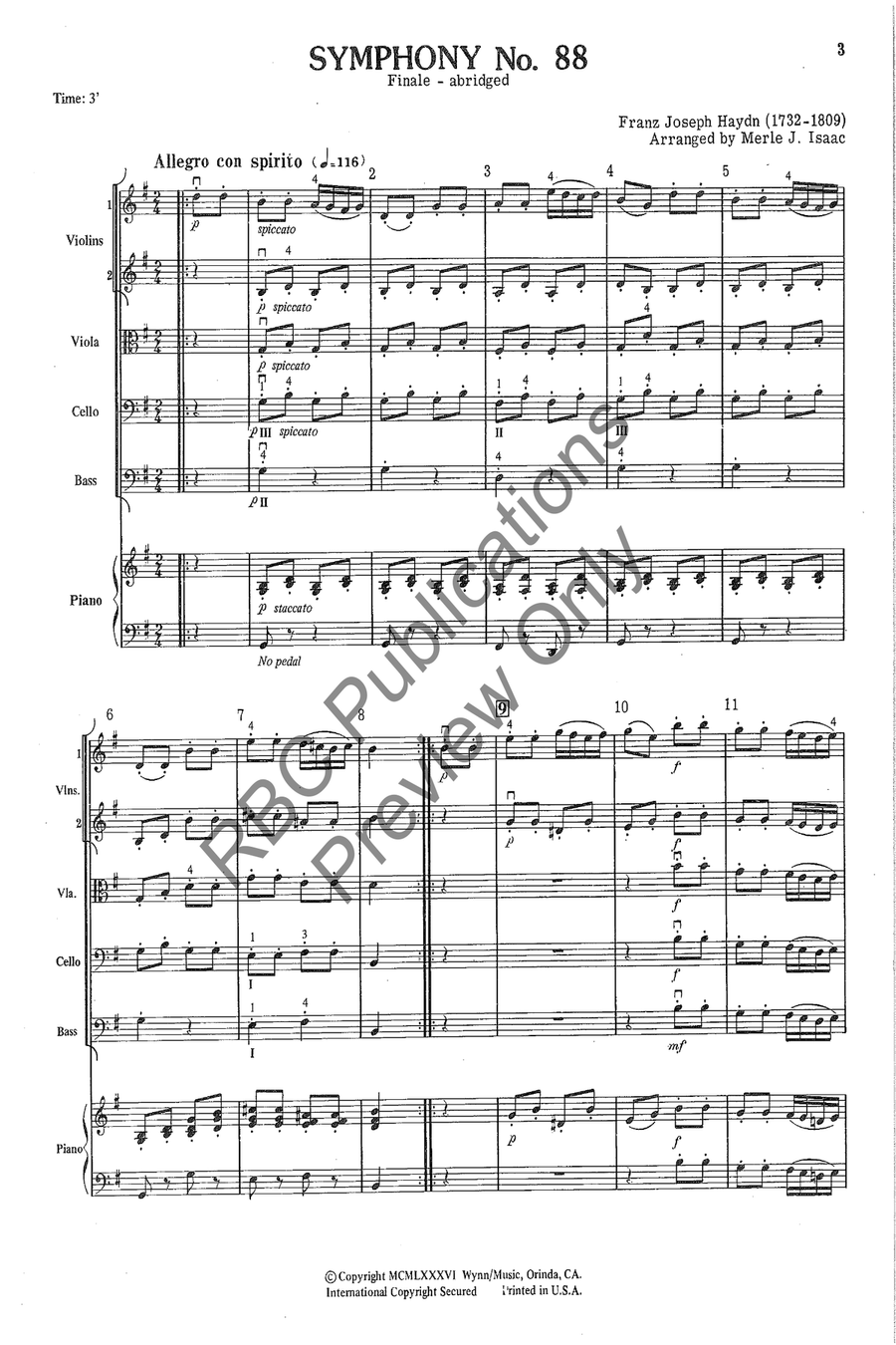 Concert March String Orchestra scores gallery preview page 4