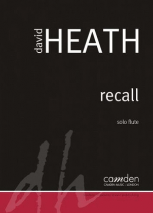 Book cover for Recall For Solo Flute
