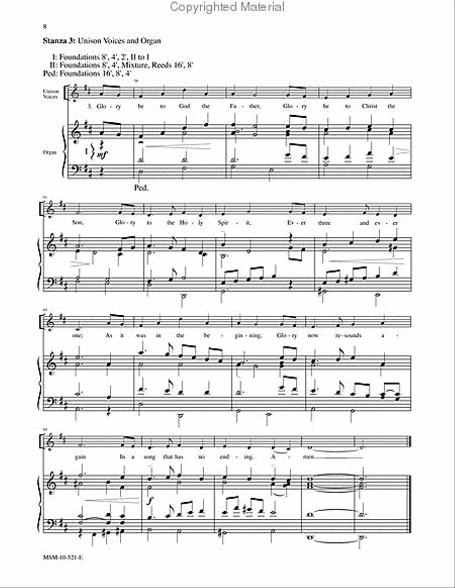 We Were Baptized in Christ Jesus Choir scores gallery preview page 5