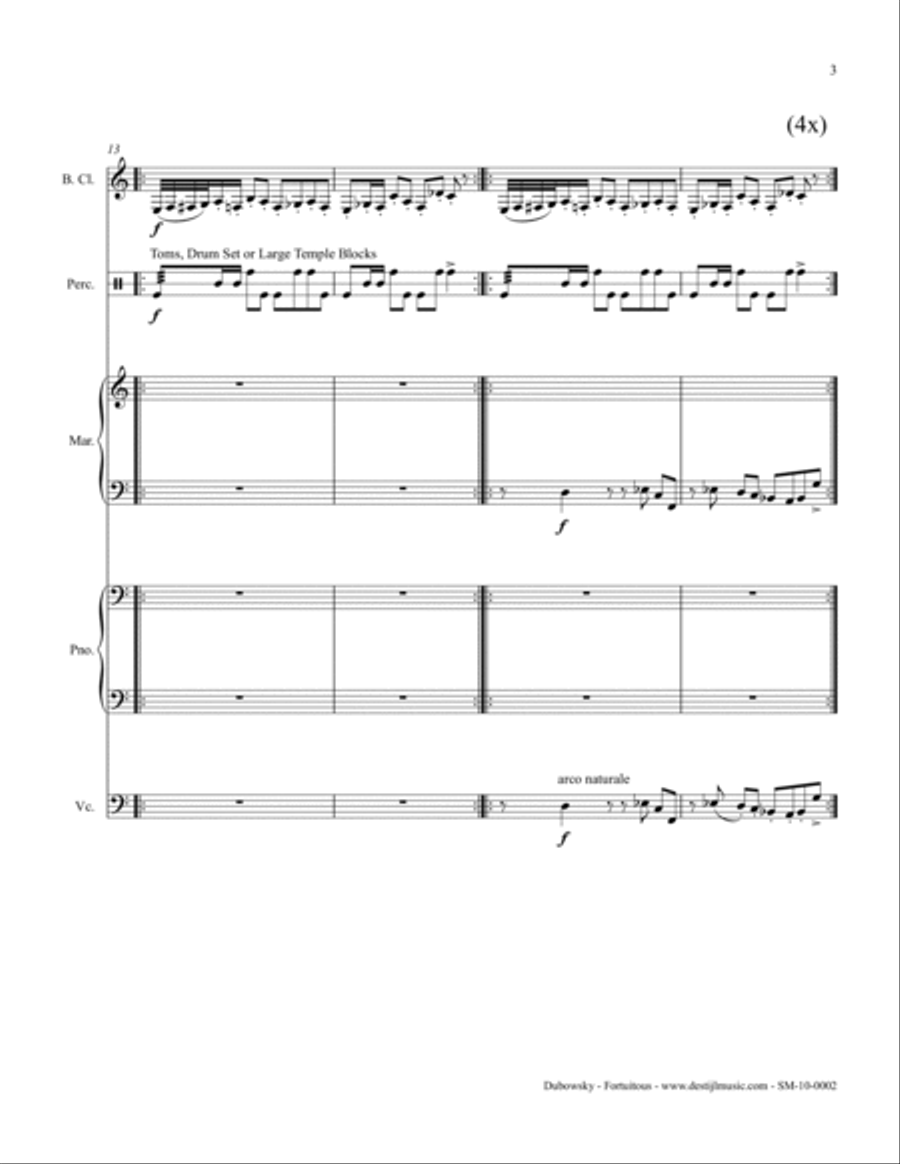 Fortuitous Small Ensemble scores gallery preview page 5