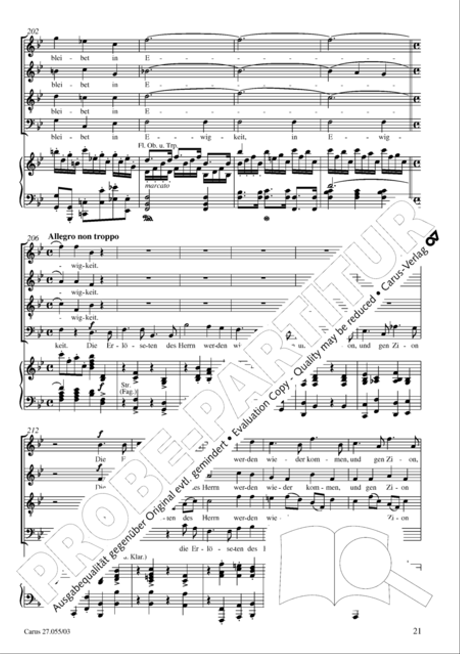 Ein Deutsches Requiem (German Requiem) 4-Part scores gallery preview page 24