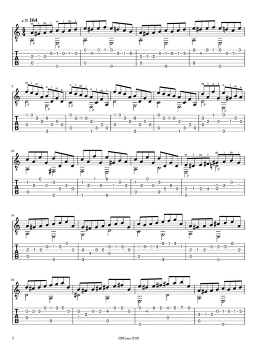 Gypsy Dance - Sheet Music + TAB image number null