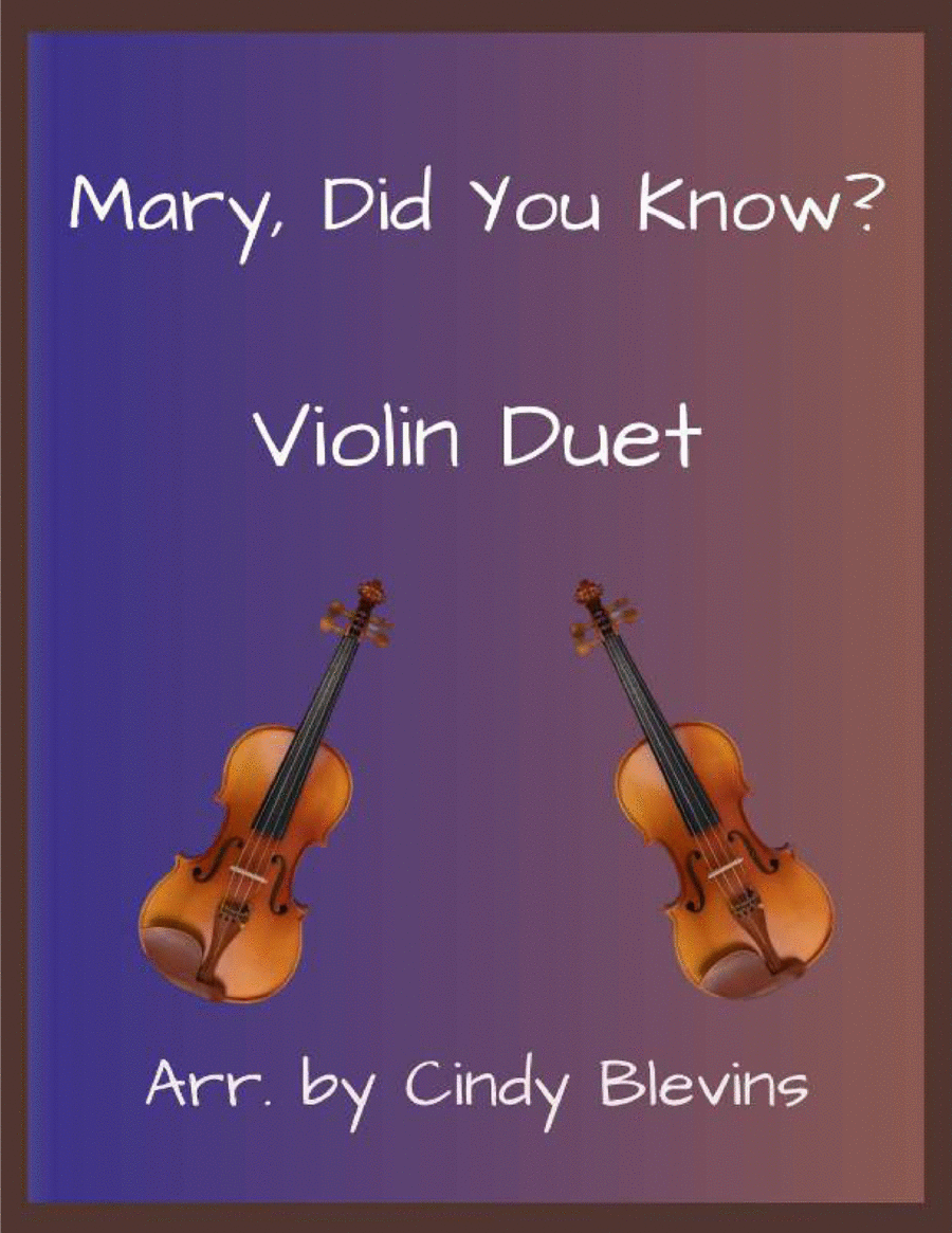 Mary, Did You Know? String Duet scores gallery preview page 1