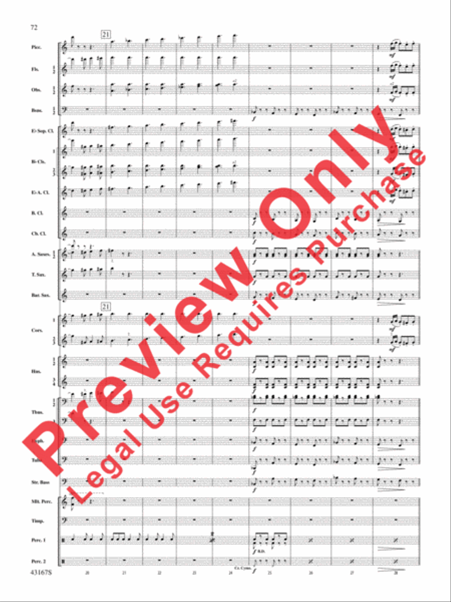 Down to the Sea in Ships (from the NBC TV Film Project 20) Concert Band scores gallery preview page 73