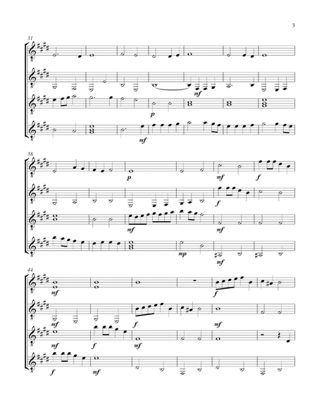 Drewrie's Accordes (Guitar Quartet) - Score and Parts image number null