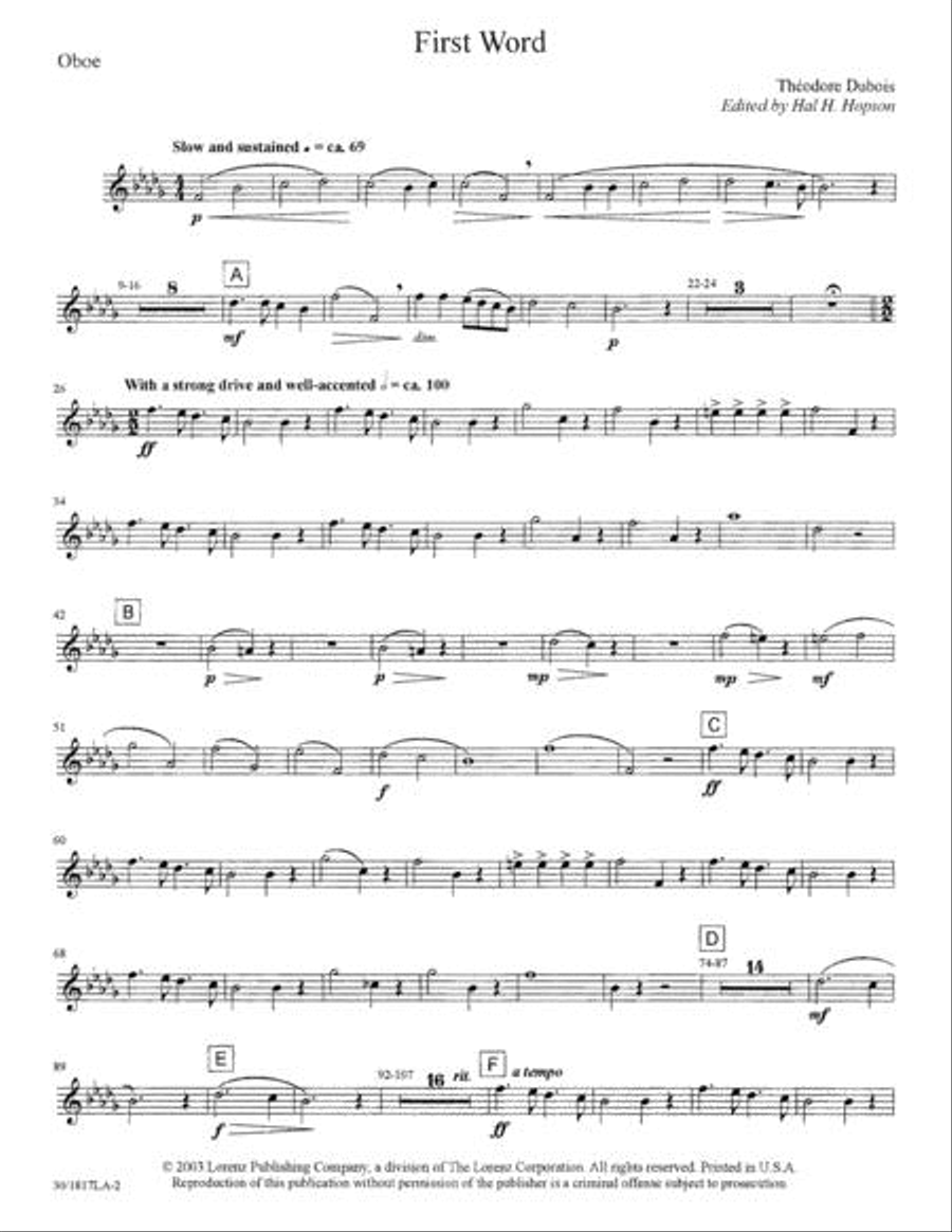 The Seven Last Words of Christ - Oboe Choir scores gallery preview page 3