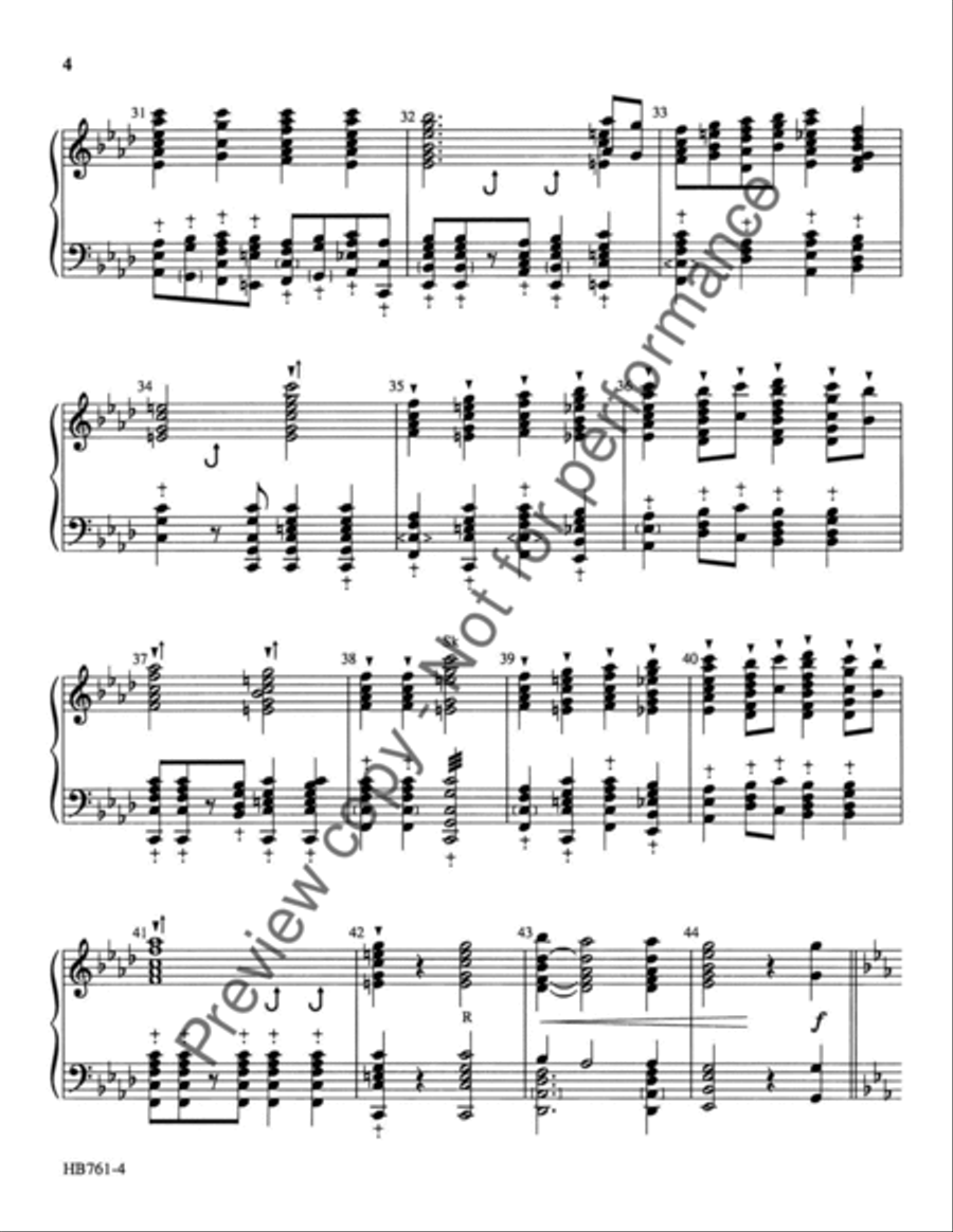 Praise to the Living God 5-Octaves scores gallery preview page 5