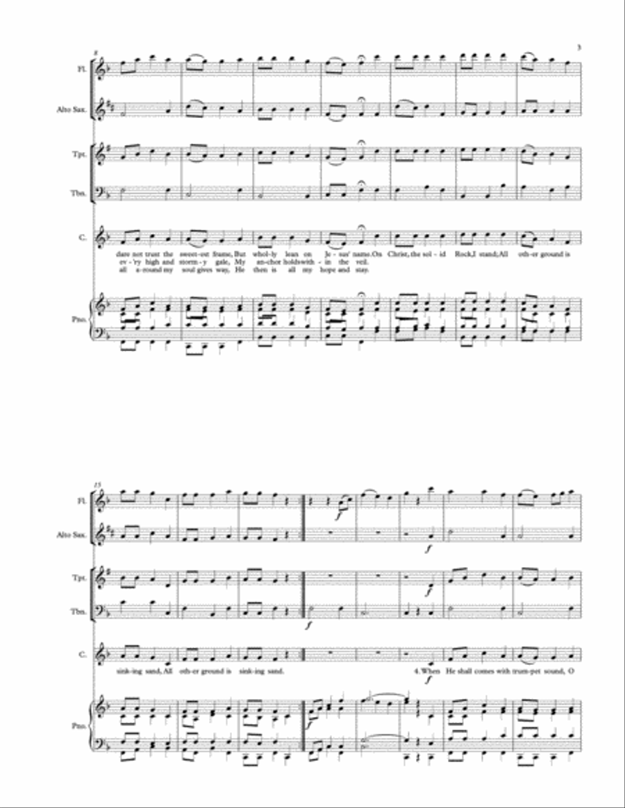 The Solid Rock Unison Choir scores gallery preview page 3