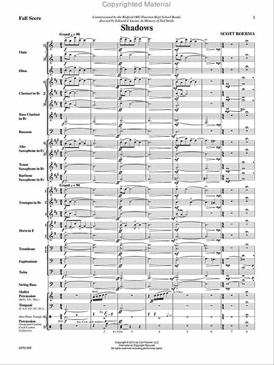 Shadows Concert Band scores gallery preview page 2