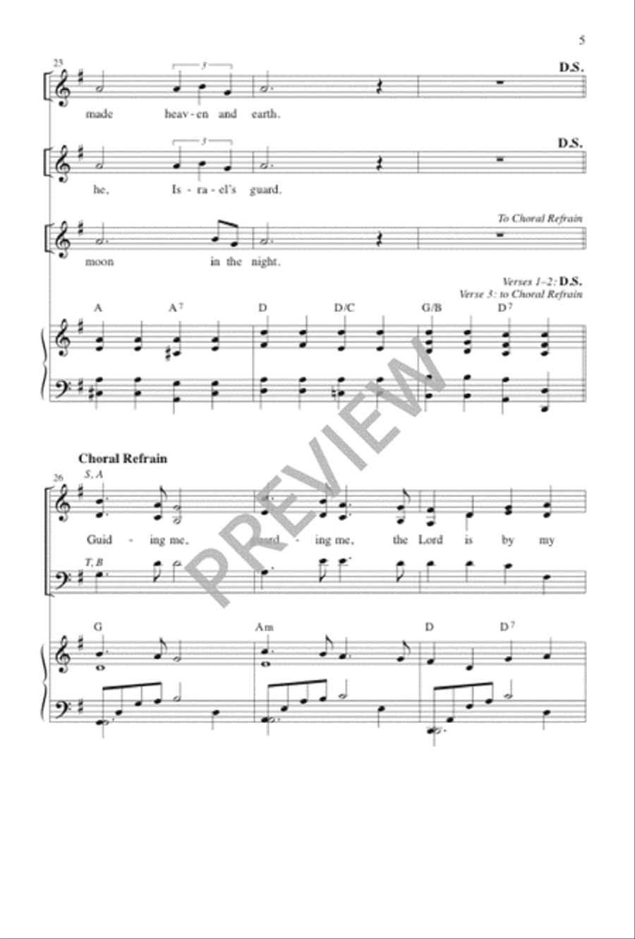 Guiding Me Guiding Me 4-Part scores gallery preview page 6