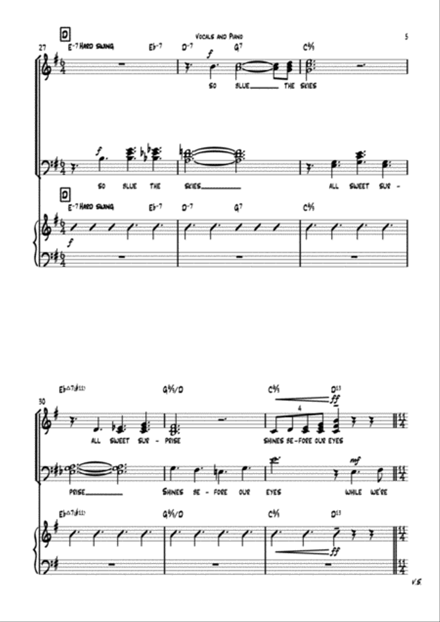 While We're Young While We're Young 4-Part scores gallery preview page 5