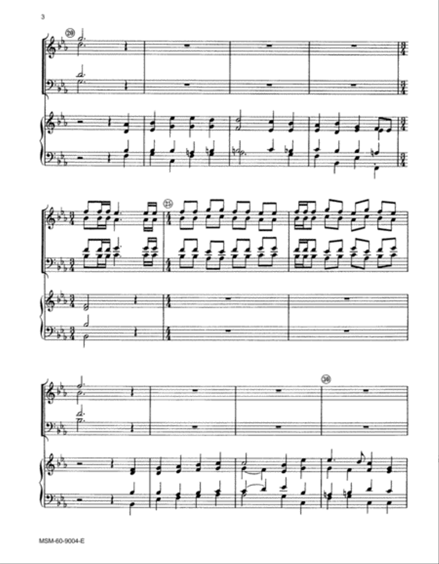 The Church's One Foundation Choir scores gallery preview page 3