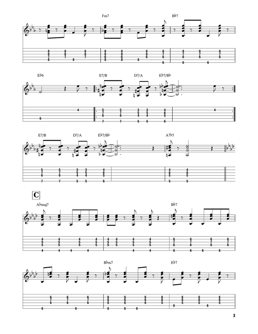 Watch What Happens Electric Guitar scores gallery preview page 3
