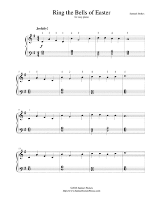 Ring the Bells of Easter - for easy piano