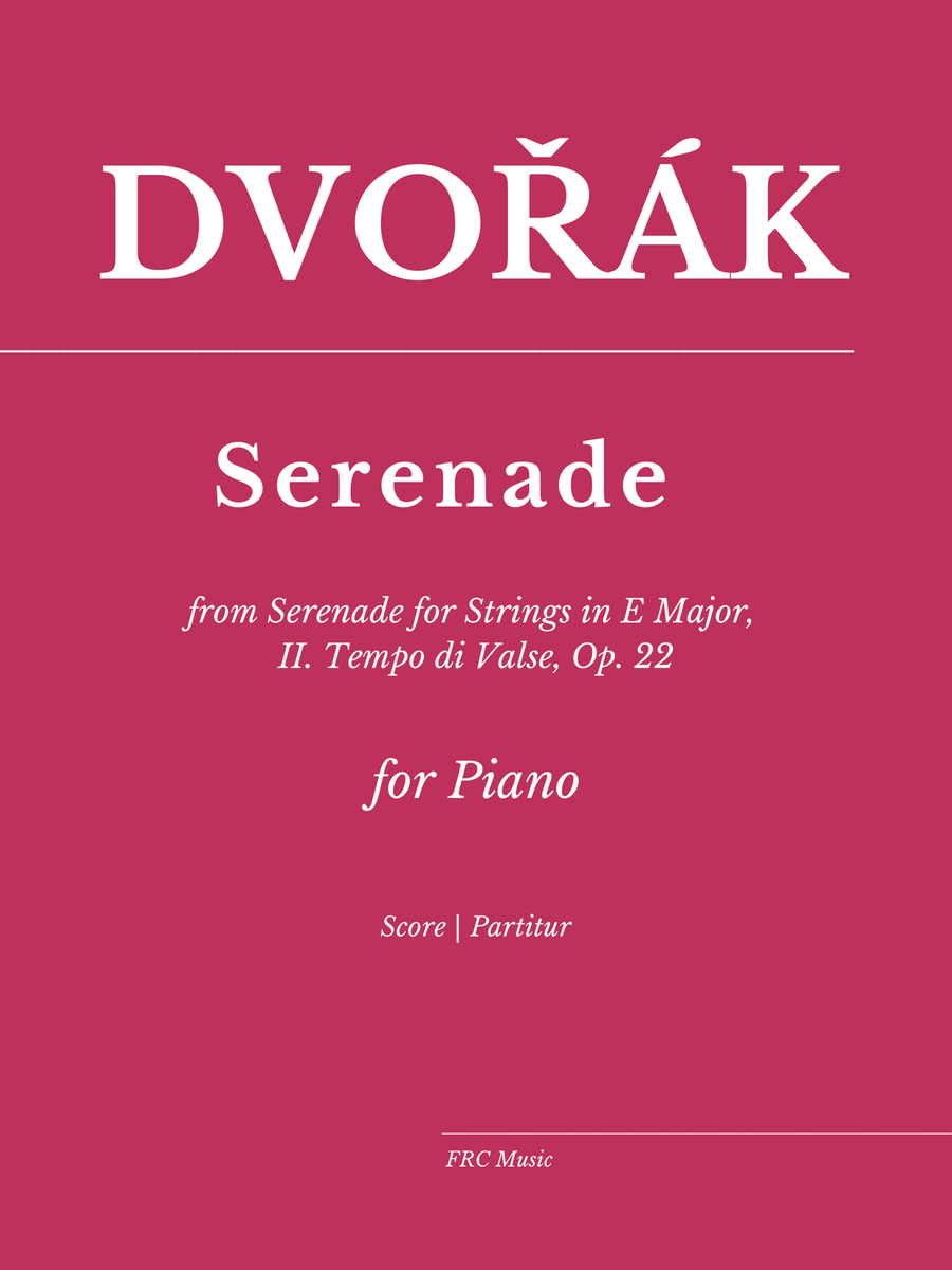Serenade for Strings in E Major, II. Tempo di Valse, Op. 22 (for Piano Solo) String Orchestra scores gallery preview page 1