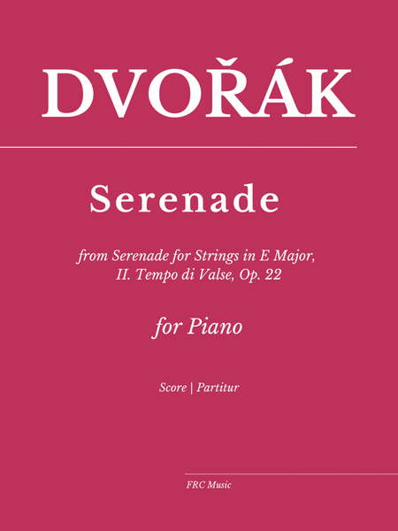 Serenade for Strings in E Major, II. Tempo di Valse, Op. 22 (for Piano Solo) image number null