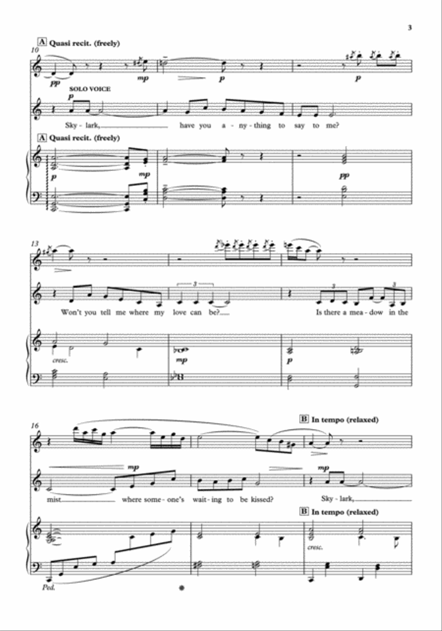 Skylark Skylark Divisi scores gallery preview page 3