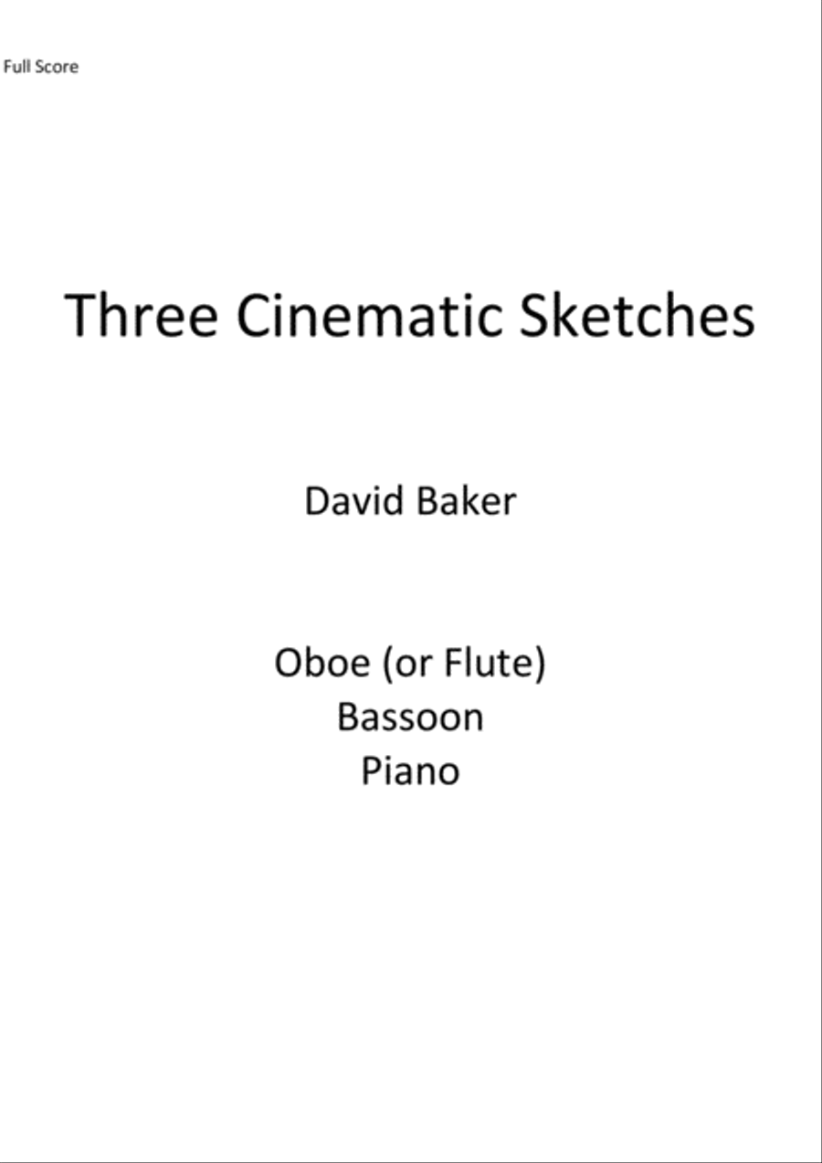Three Cinematic Sketches Three Cinematic Sketches Bassoon scores gallery preview page 1