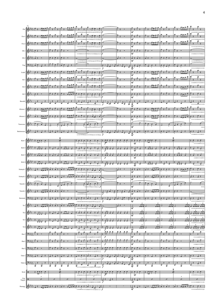 Indulókönyv 2020 - Partitúra III. kötet - Score Only Concert Band scores gallery preview page 5