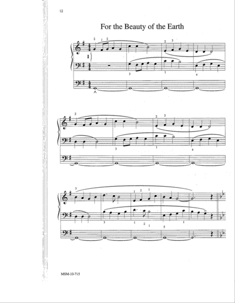 Easy Hymn Settings-General Set 2 Organ scores gallery preview page 5