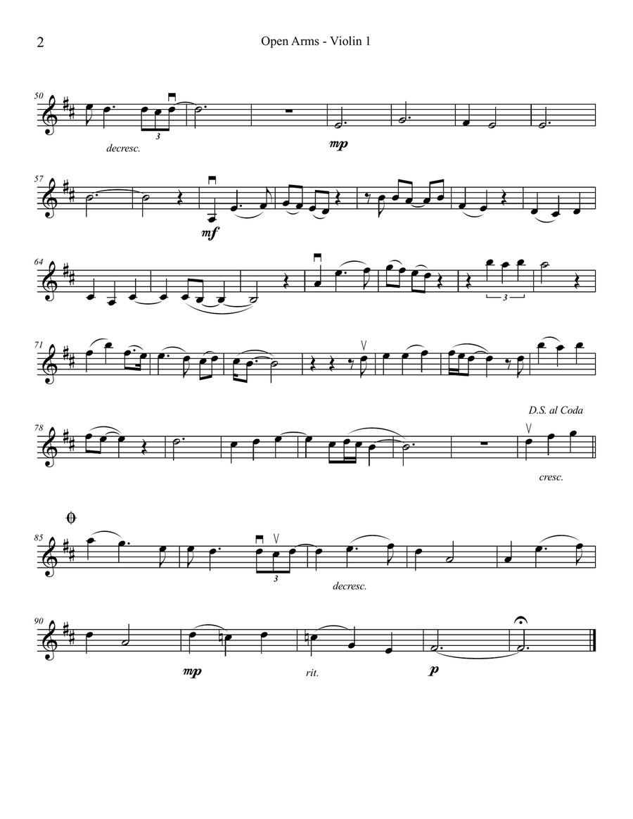 Open Arms String Quartet scores gallery preview page 2