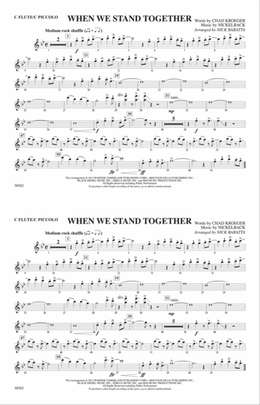 When We Stand Together: Flute