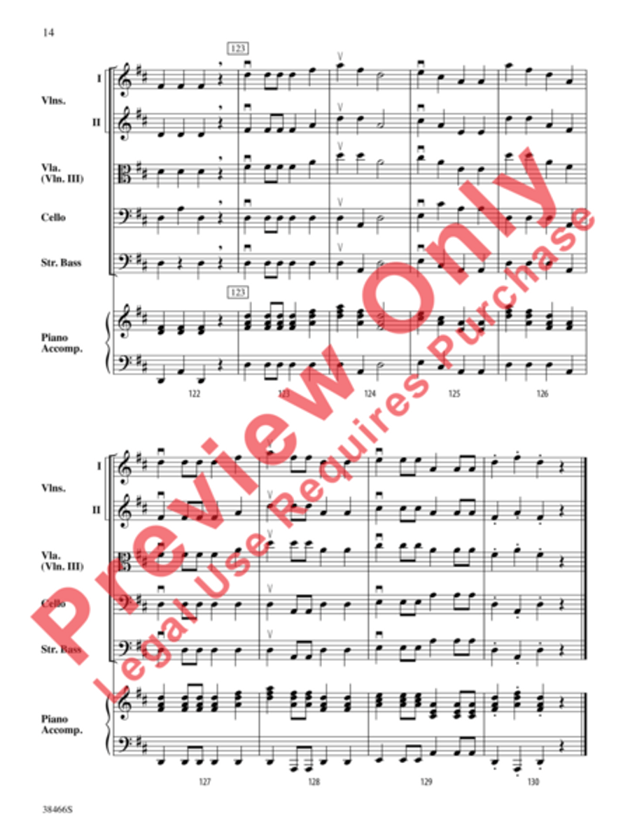 The Bows on the Bus String Orchestra scores gallery preview page 15