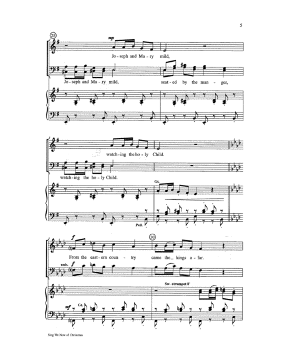 Sing We Now of Christmas Sing We Now of Christmas 4-Part scores gallery preview page 5