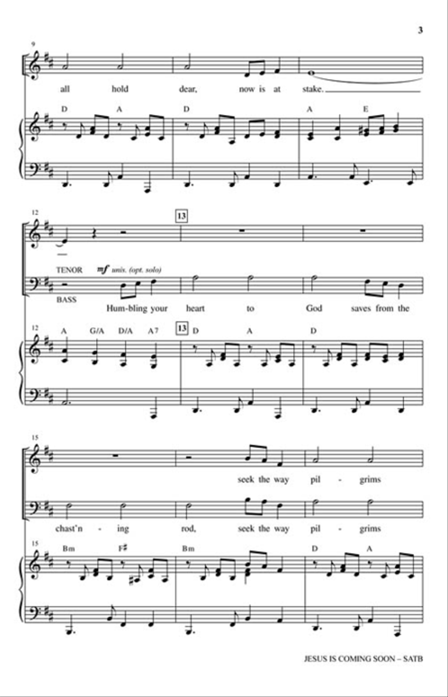 Jesus Is Coming Soon 4-Part scores gallery preview page 3