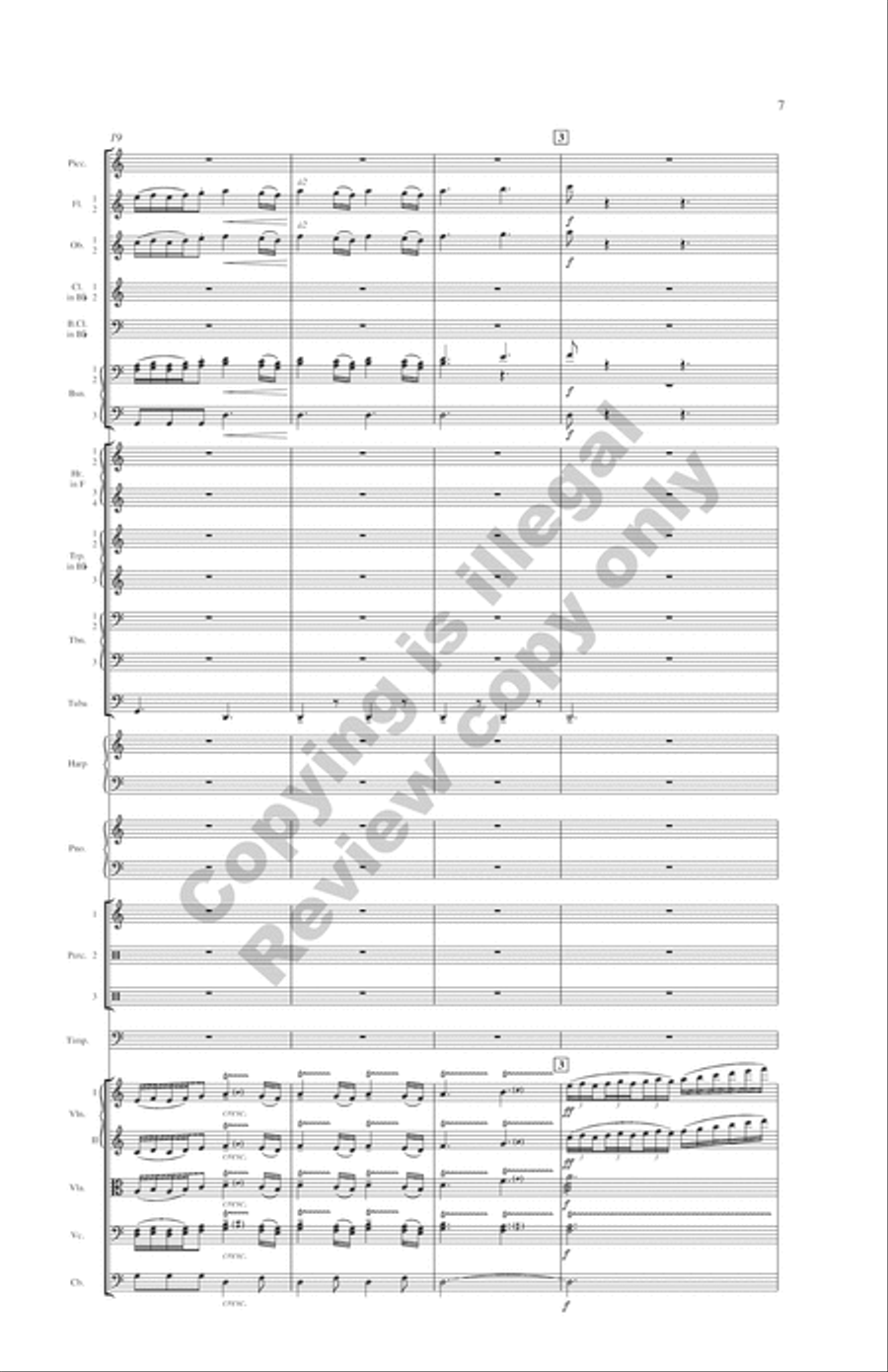 Symphony: Water Music Full Orchestra scores gallery preview page 7