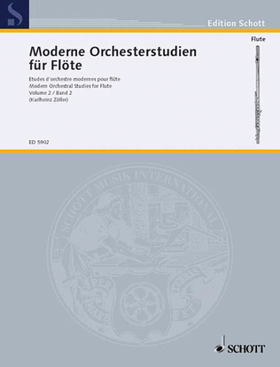 Book cover for Modern Orchestral Studies for Flute - Vol. 2