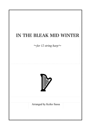 Book cover for In The Bleak Mid Winter for 12 string harp