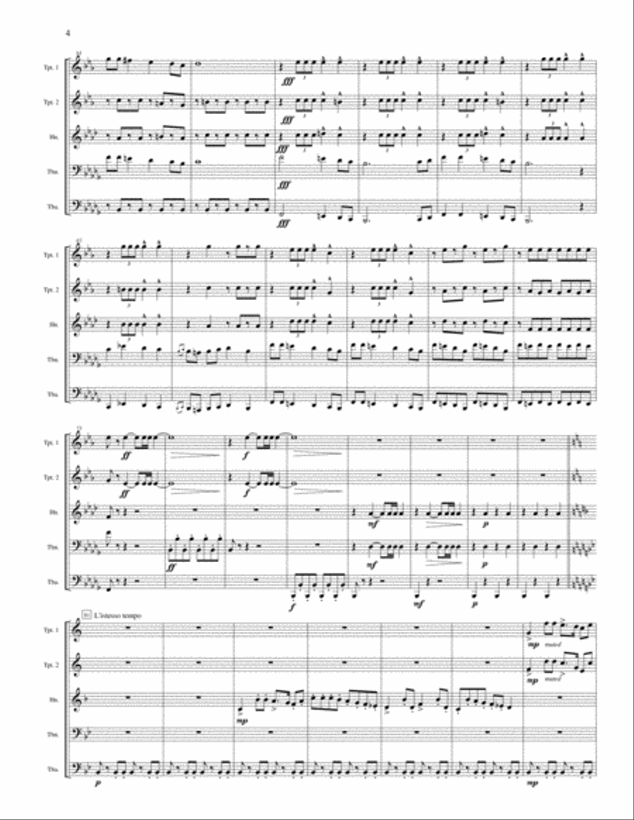 Marche Slave, Op. 31 Brass Ensemble scores gallery preview page 5