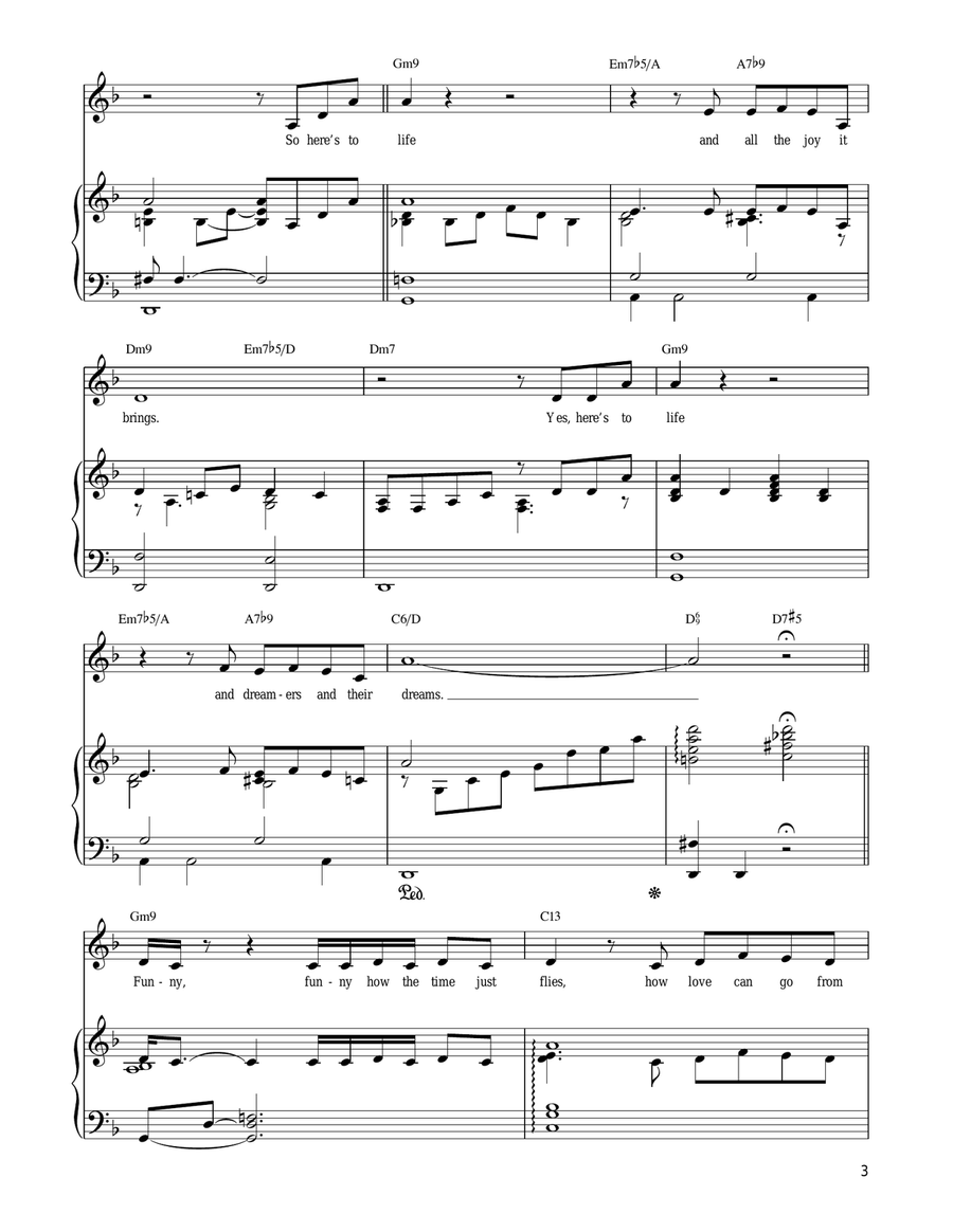 Here's To Life Here's To Life Piano, Vocal, Guitar scores gallery preview page 3