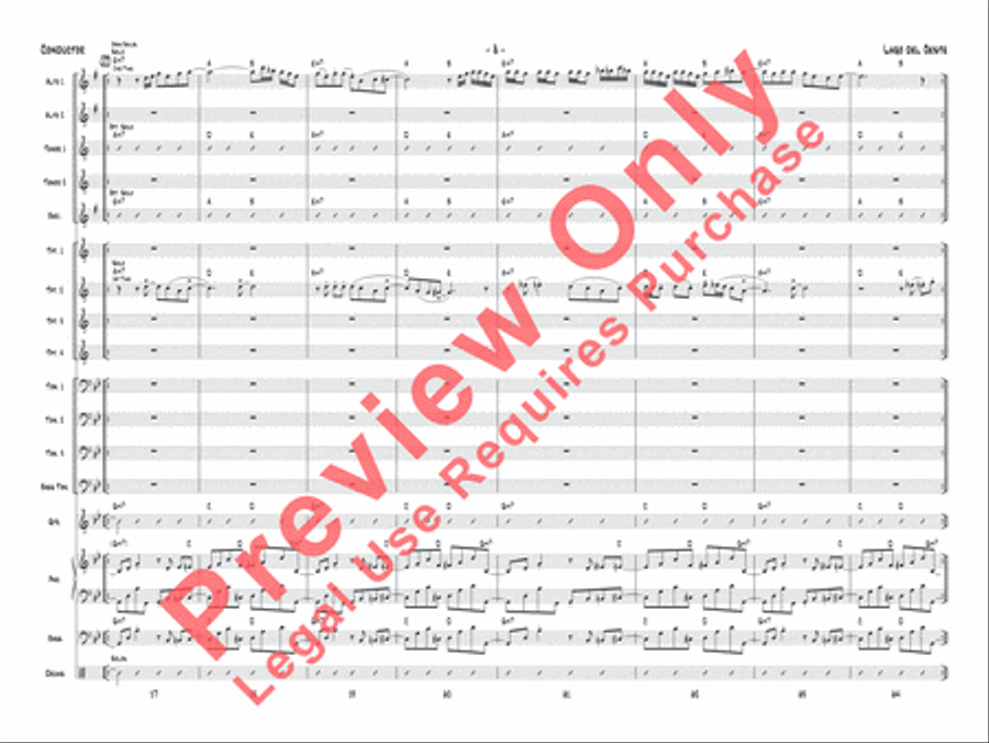 Lago del oeste Jazz Ensemble scores gallery preview page 11