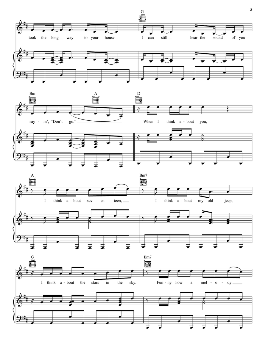 Springsteen Piano, Vocal, Guitar scores gallery preview page 3