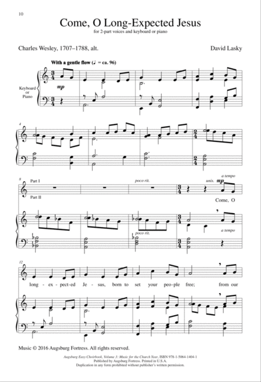 Augsburg Easy Choirbook Volume 3 Unison Choir scores gallery preview page 6