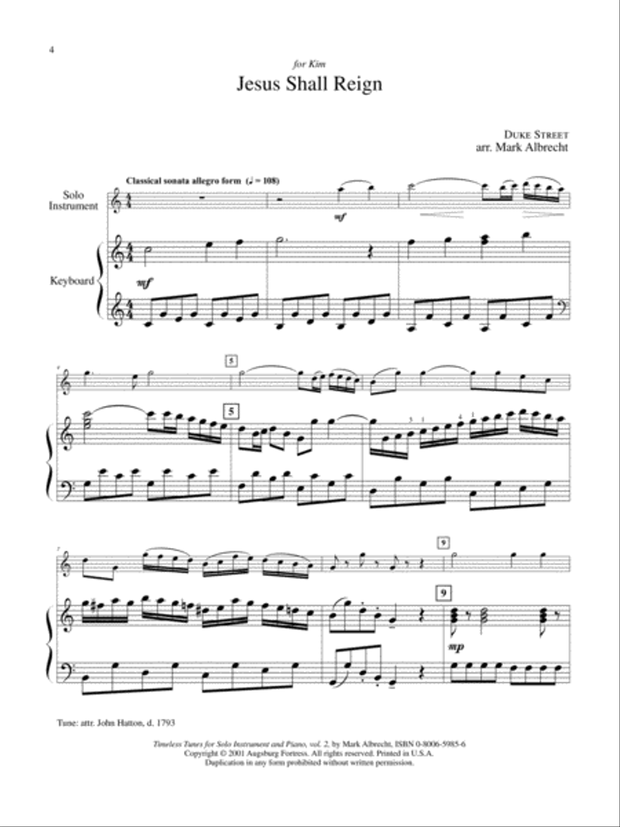 Timeless Tunes for Piano and Solo Instrument, Volume 2 Piano scores gallery preview page 2