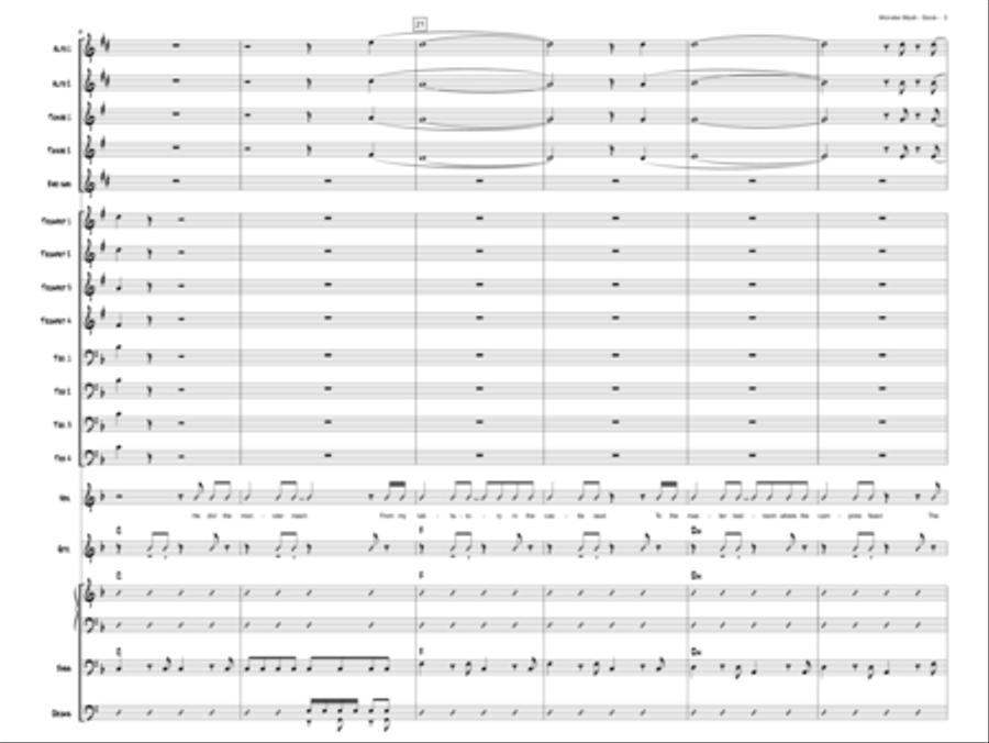Monster Mash Monster Mash Jazz Ensemble scores gallery preview page 3
