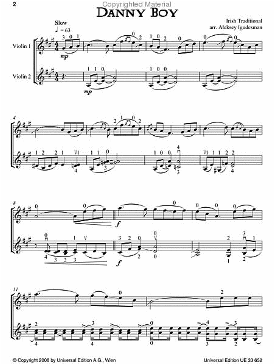 Celtic Violin Duets String Duet scores gallery preview page 4